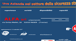 Desktop Screenshot of alfasegnaletica.com