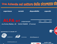 Tablet Screenshot of alfasegnaletica.com